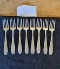 Set of 8 - Royal Stainless Allegheny Metal NORVA 6" Salad Forks VGUC