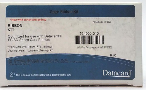 Datacard 534000-003 Ribbon Cartridge KTT Black Yield Up to 750 Images OEM - 第 7/7 張圖片