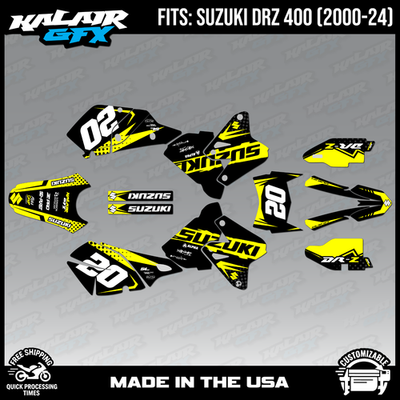 Graphics kit for Suzuki DRZ400 SM, S and E (2000-2024) Spear
