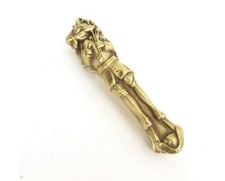 vintage Peerage brass "Trusty Servant" figural nutcracker