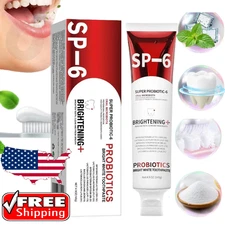 SP-6 Toothpaste, Probiotics Bright White Toothpaste or Tongue Scraper Cleaners