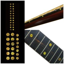 Inlay Sticker Fret Markers for Guitars  Bass - Custom Dots Set - Set, Ocher