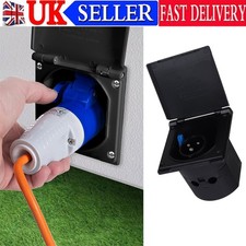 Waterproof Motorhome Van Mains Hook Up Inlet Flush 16A Plug Socket Hookup 230V
