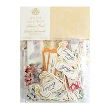 Anna Griffin 204 Pc. FLOWER CART Sentiments Embellishments 245-248, 259