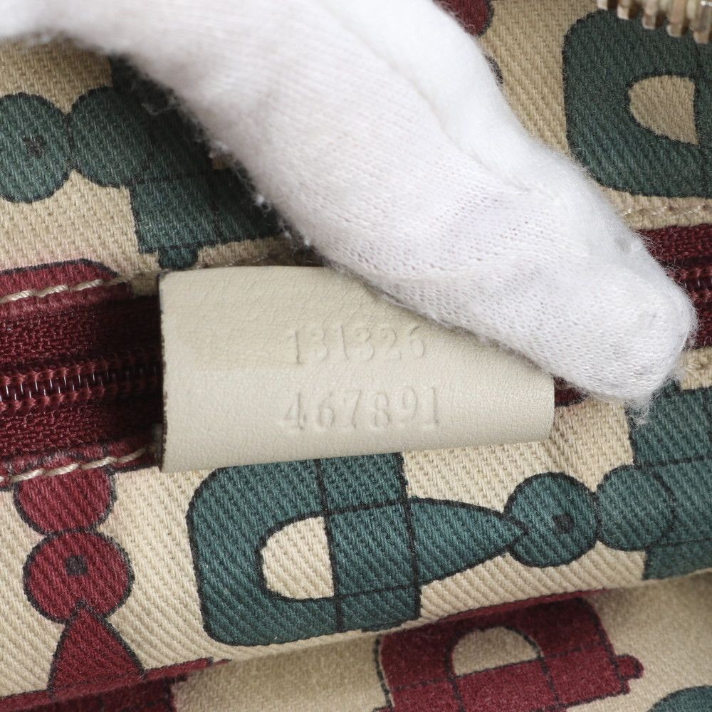 Gucci Guccissima Abbey Leather Shoulder Bag Beige Crossbody Authentic Women's thumbnail 9