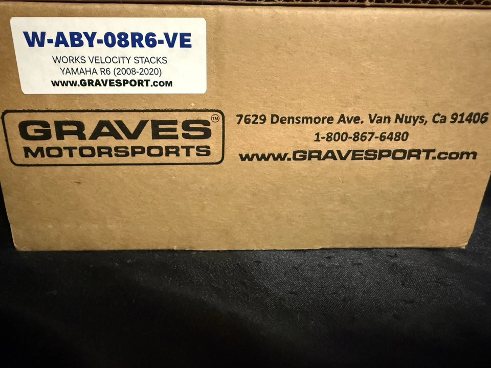 Juego de embudo de aire Velocity Stacks Yamaha YZF R6 17 18 19 2008-2024 GRAVES GYTR R6 Foto 2 de 3