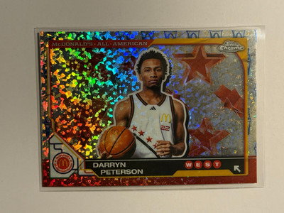 Darryn Peterson 2025 Topps Chrome McDonald s SP McFlurry Refractor #50 Kansas
