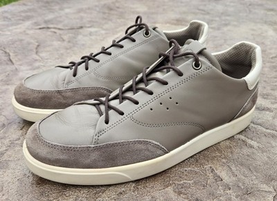 ECCO Men's 42 / 9 Street Lite Court Sneaker Gray Comfort Shoe Lace Up