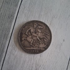 1899 LVIII Crown - Victoria British Silver Coin