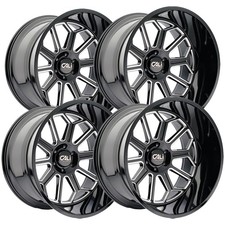 4 Cali Off-road 9117 Auburn 22x12 6x135 -51 Blackmilled Wheels Rims 22 Inch