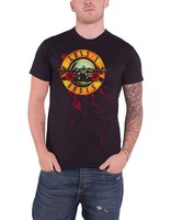 Guns N Roses T Shirt Bullets And Blood Band Logo Nue Offiziell Herren Schwarz