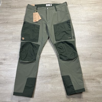 Fjallraven Keb Agile Trousers Laurel Green/Deep Forest Mens Medium Waist 38 -39 