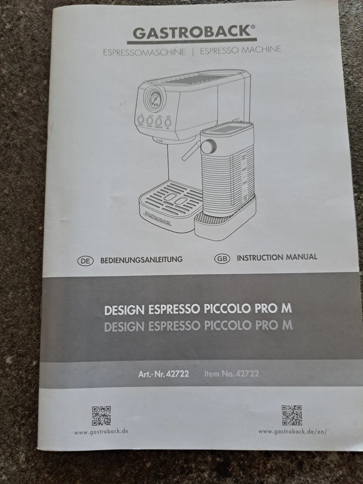 Espresso Siebträgermaschine mit Milchaufschäumer, Piccolo Pro M, Gastroback - Bild 4 von 4