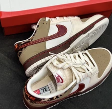 Dunk Low top Skateboard Women's Beige Red IM6687-262 Size US 5.5 - 11