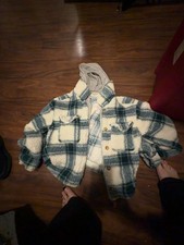 Plaid Sherpa Shacket Unisex