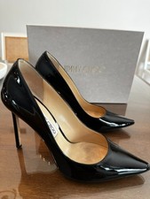 Jimmy Choo Romy Size 40 Black Patent Leather Pumps WITH ORIGINAL BOX