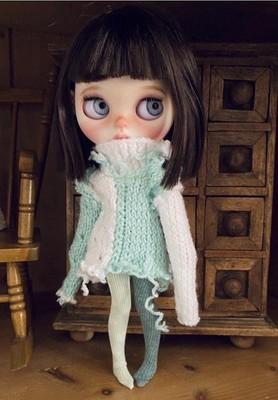 Blythe Puppenoutfit ~ Pullover & Leggings ~ Blythe Kleidung ~ Obitsu 22