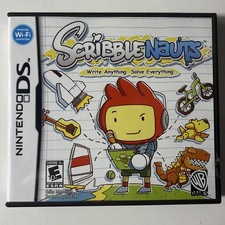 Nintendo DS Scribblenauts Authentic Game Cartridge, Case And Manual