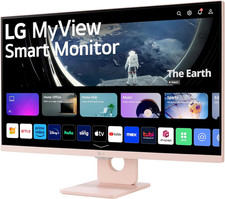 LG 27SR50F-P MyView Smart Monitor 27-Inch FHD 1920x1080 IPS Display, Pink