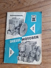 Bedienungsanleitung Diesel Motoren DDR , 1 H 65 und 2 H 65