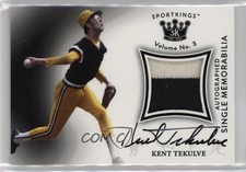 2022 Sportkings Volume 3 Single Memorabilia Black Kent Tekulve #AM-KT Auto 0c6