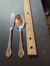 Oneida TRINITY 2 Pieces 1 Sugar Spoon And 1 Butter Knife