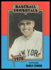 1980-87 SSPC HOF #116b Earle Combs New York Yankees