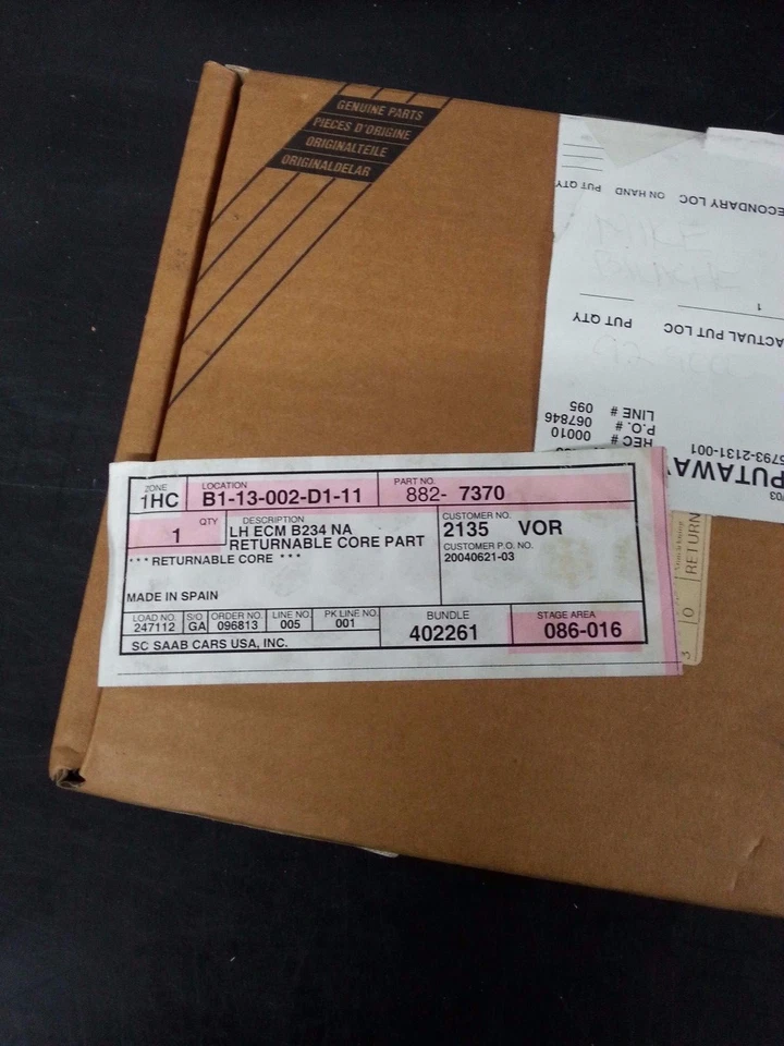 COMPUTADORA ECM ECU SAAB - #8827370 #280000905 #9050003 Foto 4 de 4