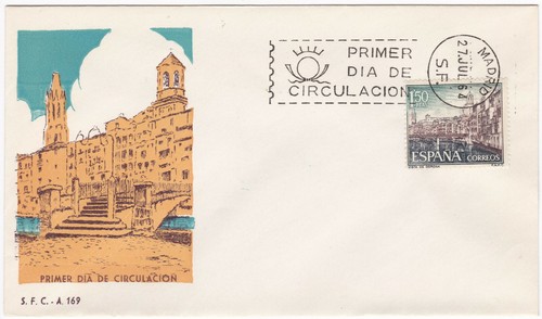 Spain FDC 1964 – Michel nº 1498 Tourism: City of Gerona