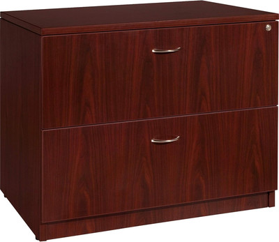 Lorell Lateral File, 35 by 22 by 29-1/2-Inch, Mahogany
