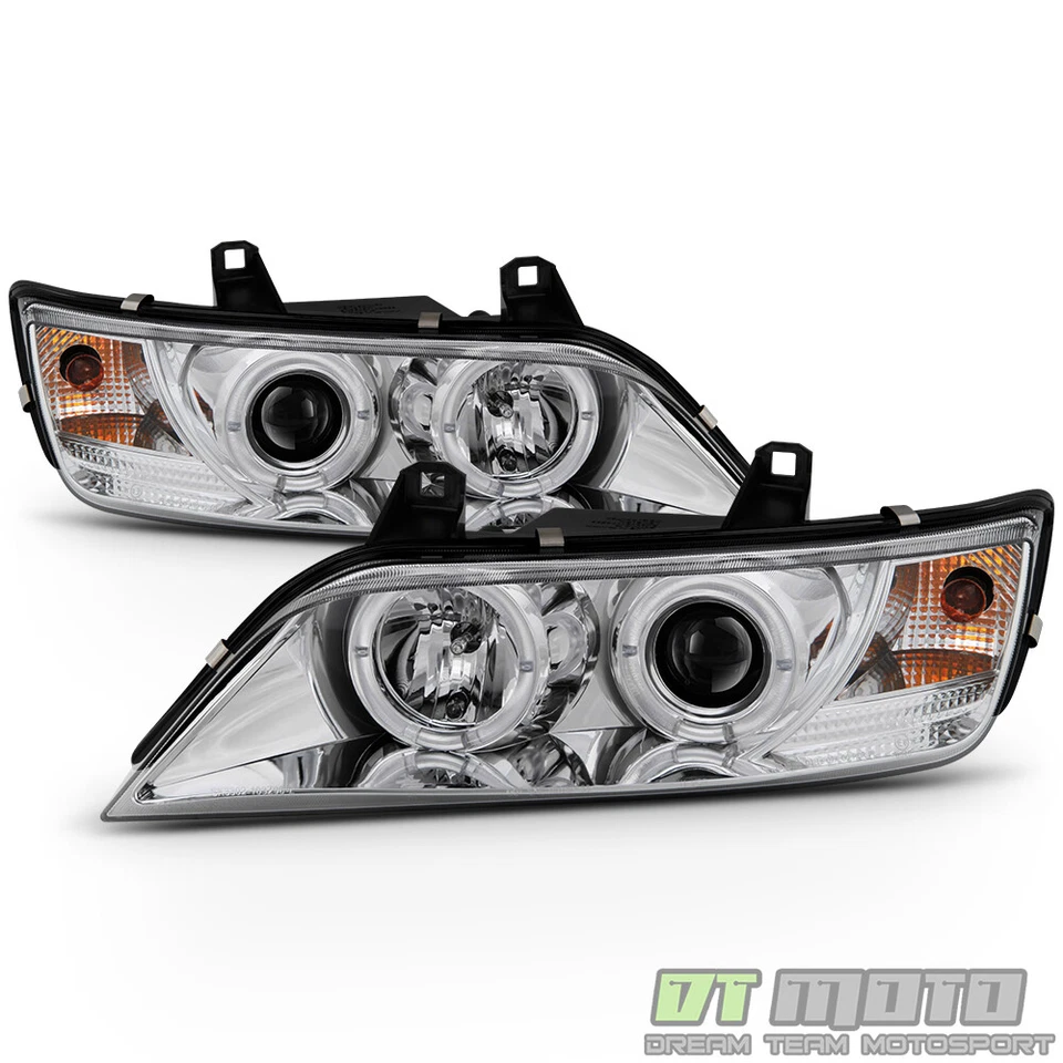 1996-2002 BMW Z3 LED Dual Halo Projector Headlights Lamps Lights Left+Right Pair - Image 3 of 4