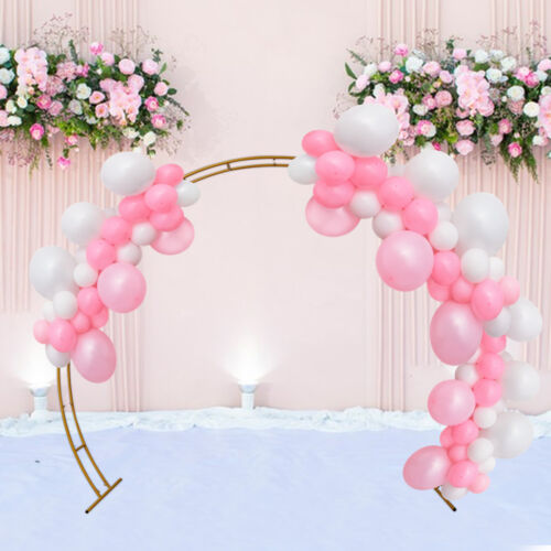 Moon Gate Wedding Party Walk Through Flower Arch Circular Floral Archway Frame - Picture 12 of 17