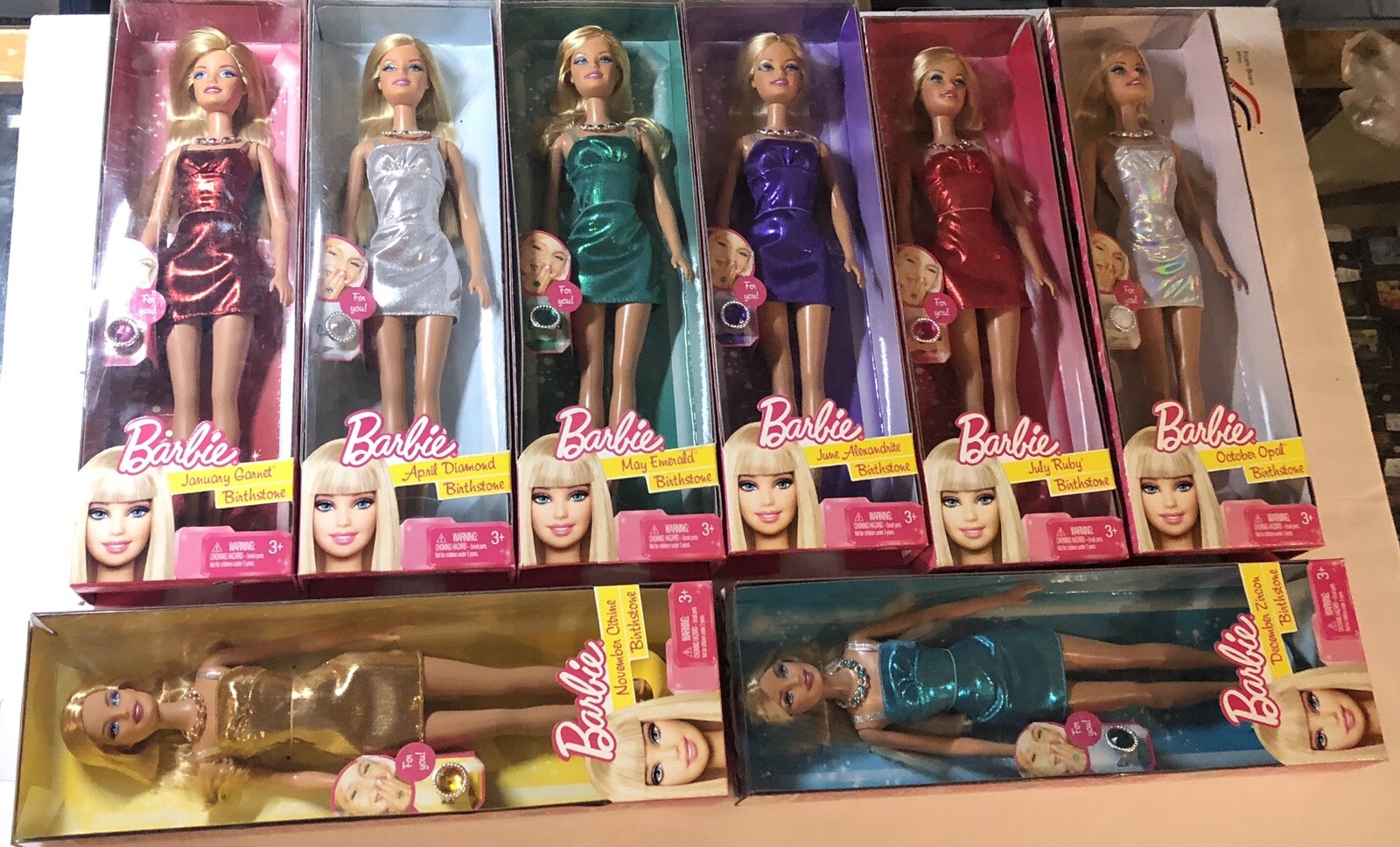 Enegro abril Julio Muñeca Barbie Anillo Noviembre Piedra Cumpleaños Mattel 2011 Lote Enegro abril Julio Muñeca Barbie Anillo Noviembre Piedra Cumpleaños Mattel 2011 Lote