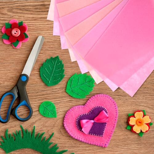 Pink Felt Cuttable Felt Fabric Multipurpose Felt Sheets Felt for Crafts DIY S... - Picture 5 of 9