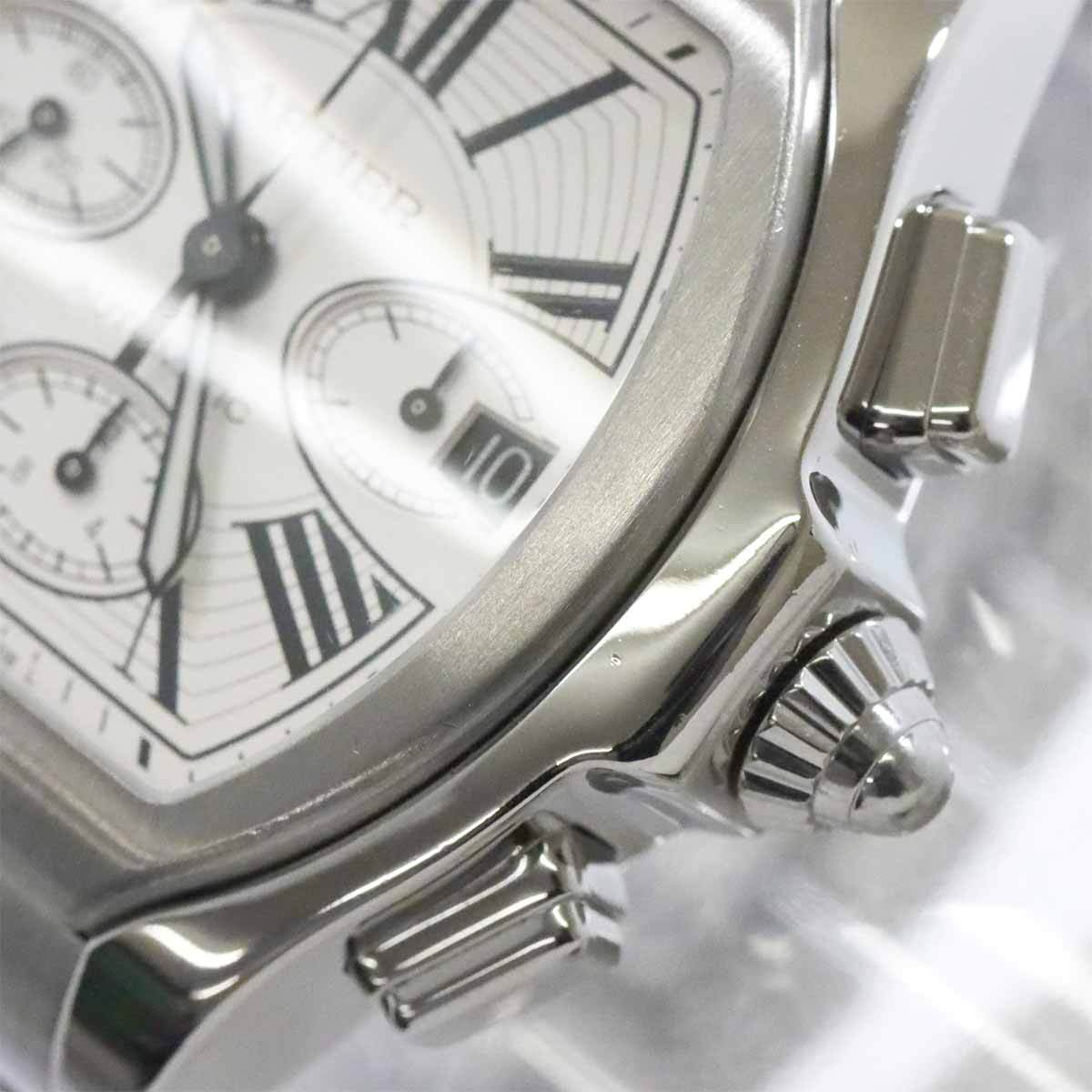 Cartier Roadster Chronograph W6206019 Date Automatic Silver