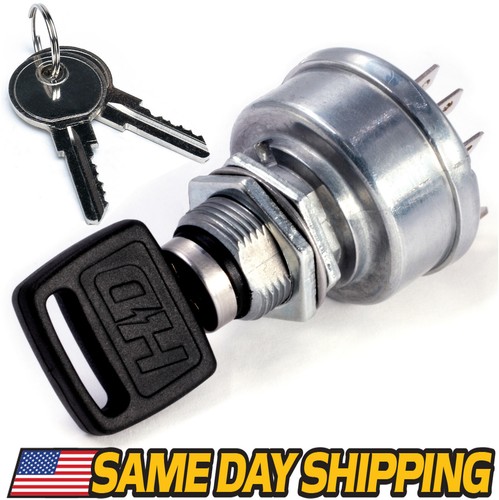John Deere Ignition Switch With Keys - Fits 670, 870, 970 & Other Compact Tractors, Part AM876787 4 thumbnail image