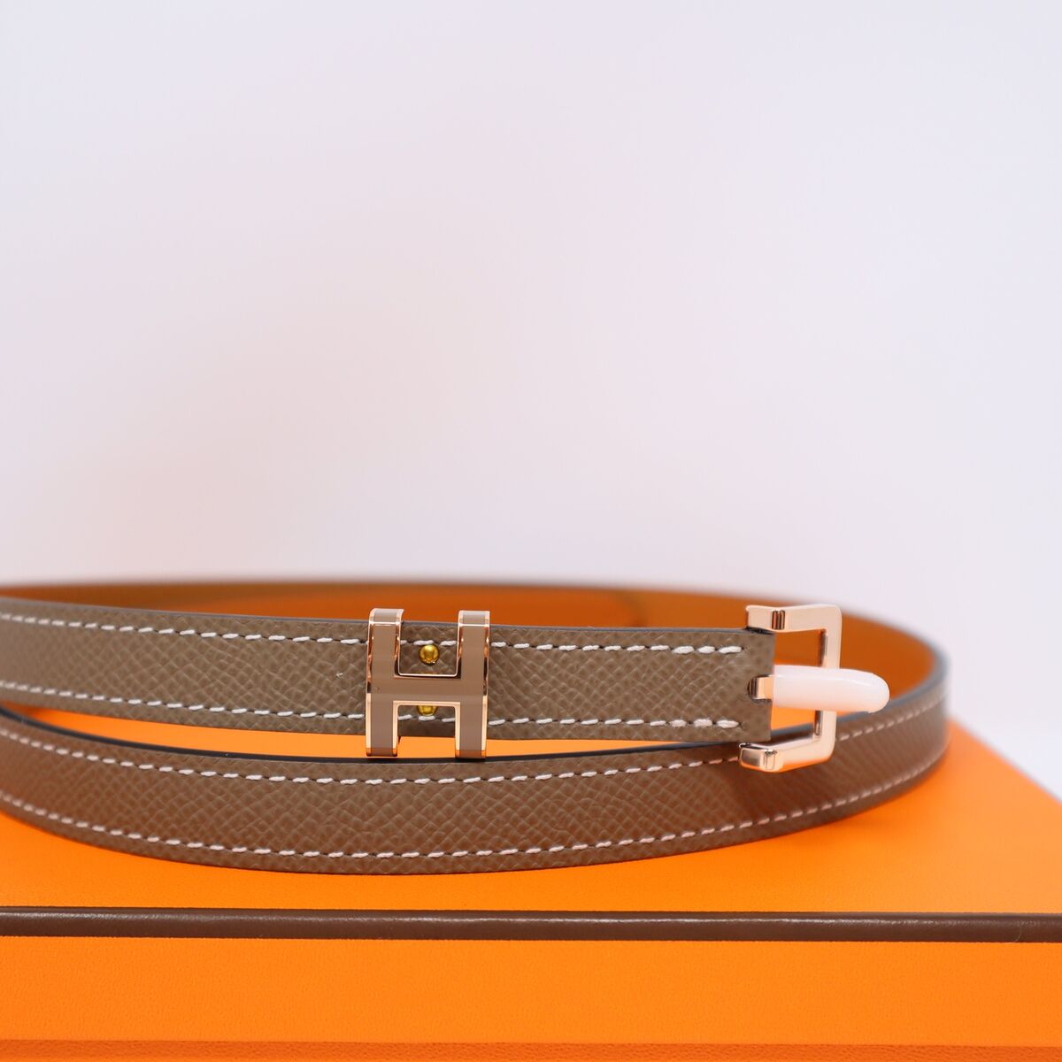 HERMES BELT POP H Etoupe Rose Gold Hardware Epsom Size 75 | eBay HERMES BELT POP H Etoupe Rose Gold Hardware Epsom Size 75 | eBay