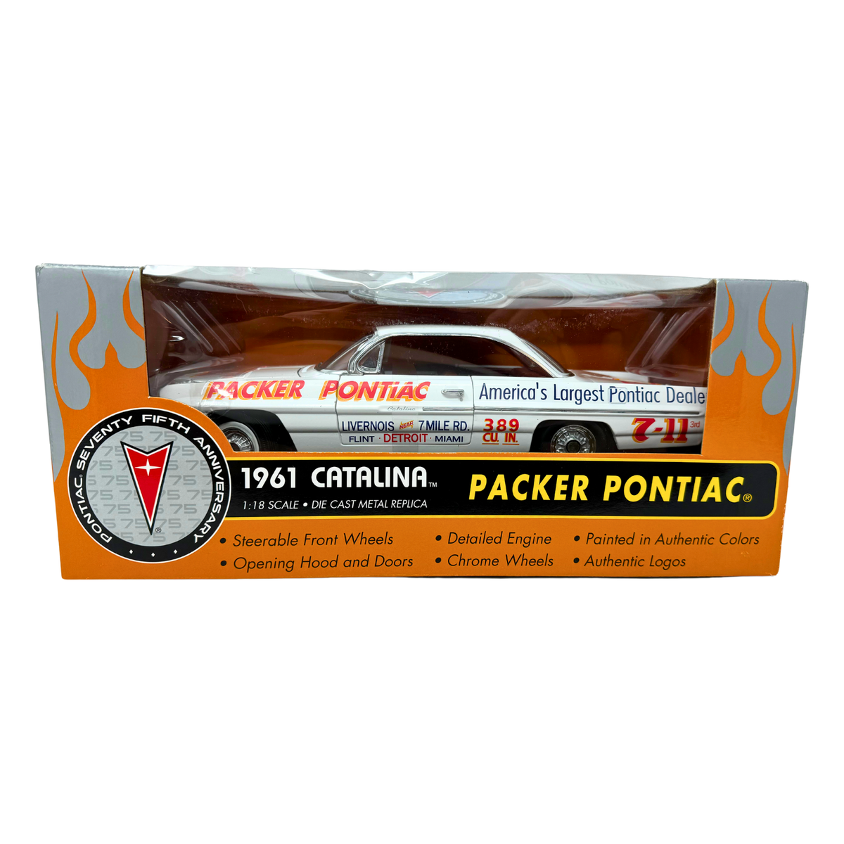 Ertl RC2 1961 Pontiac Catalina Packer Pontiac 1:18 Diecast 1 of