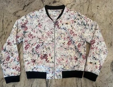 JOLT Pink Floral Bomber Jacket Size Large