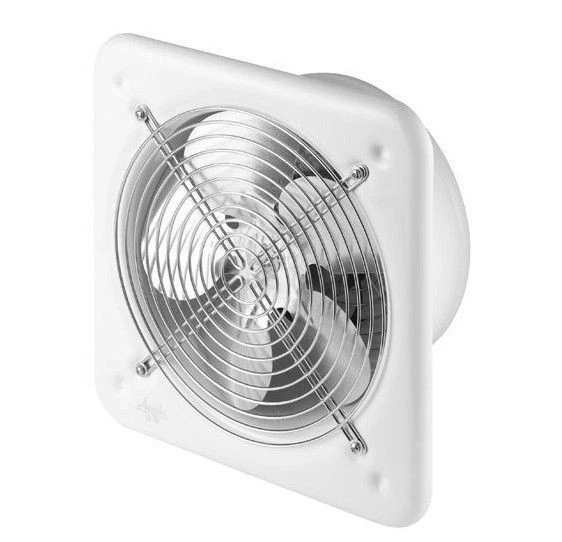 Industrial Extractor Fan 200mm 240V 405m3 h White Commercial Axial Ventilator
