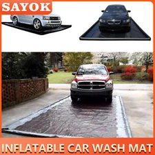 Inflatable Car Wash Mat Environment-protection Water Containment PVC GarageFloor