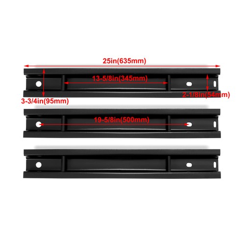 Rear Seat Brackets Steel w/ Bolts Set of 3 For 2019-2023 Mercedes-Benz Sprinter - Picture 2 of 17