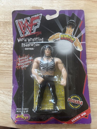 Vintage WWF WWE Justoys Bend-Ems CHYNA Series VIII...