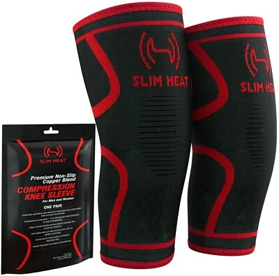 ▶2 PACK Compression KNEE BRACE for Knee Pain Relief, Men & Women, ACL, Arthritis - Image 1 of 4