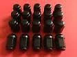 20x Black Alloy Wheel Nuts, 12x1.25 19mm Hex 60d Tapered Seat