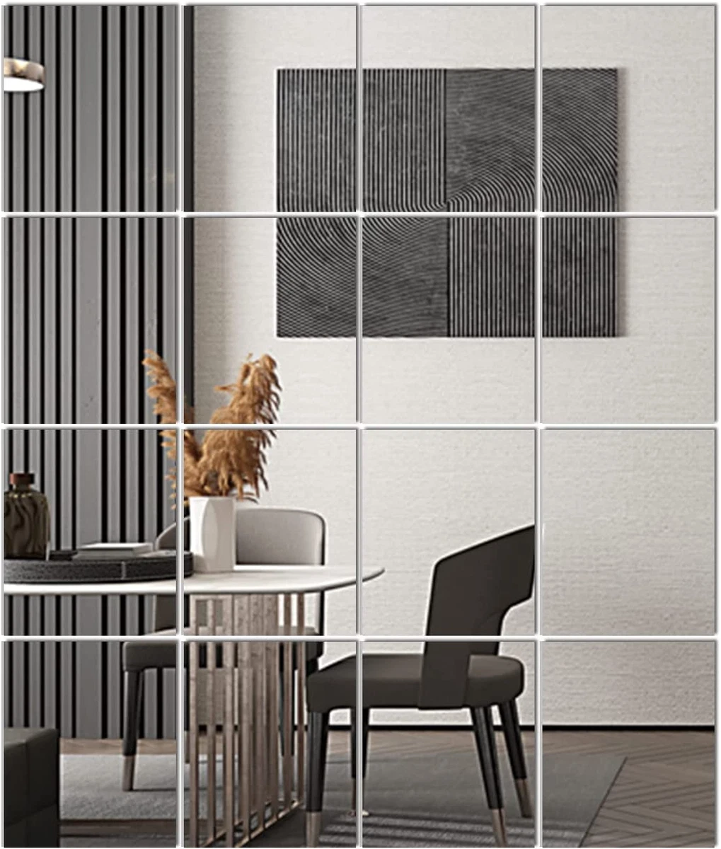 Gym Mirrors 12 X 10 Glass Wall Mirror Tiles 16 PCS Large