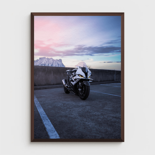 BMW Inspired S1000RR Drag Spec Motorcycle Art Print 014 Iconic Wall Decor - Picture 2 of 12