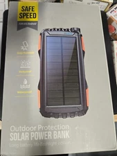 20000MAH Portable Solar Power Bank LCD LED 2 USB Battery Charger For Cell Phone