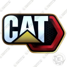 Fits Caterpillar Rear Decal For New-Style Excavators - 7 YEAR 3M VINYL 