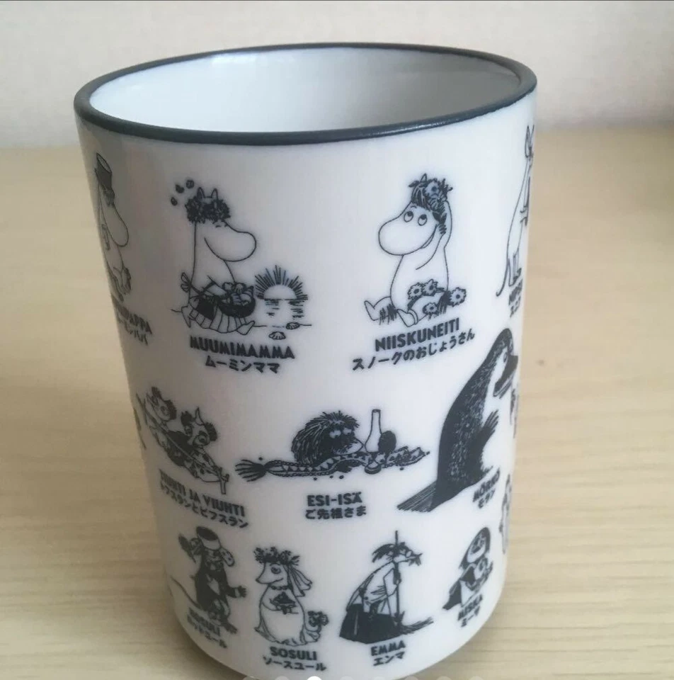 NEW! RARE! MOOMIN Japanese style Mug Cup YUNOMI of Sushi F/S - Image 3 of 4